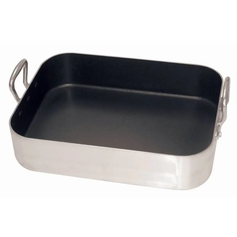 Braadslede Anti-aanbak - Aluminium anti Aanbaklaag - Met 2 handgrepen - 400x300mm - 80mm Diep Dagaanbieding