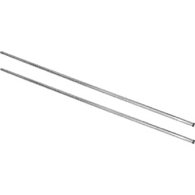 Rechtstreeks Van De Fabrikant Staanderset Chroom - voor Voorraadrekken - 183cm - 2 Stuks