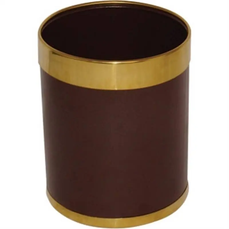 Prullenbak - Goudkleurige Rand - 10ltr - 280(h)mm Laatste Kans