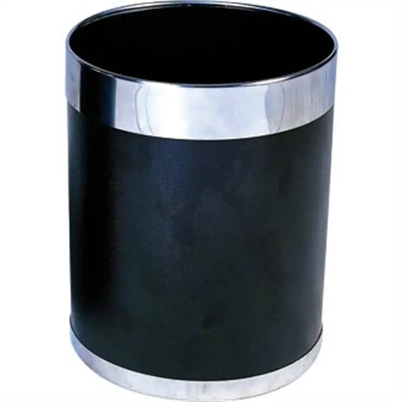 Alleen Vandaag Prullenbak - Zilverkleurige Rand - 10ltr - 280(h)mm
