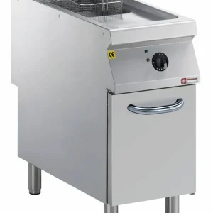 Friteuse - Elektrisch - 15 Liter - Buitenkant Branders - op Kast - 400x900x(h)850/920mm Finale Uitverkoop