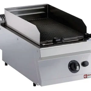 Lavasteengrill Gas RVS - Tafelmodel - Rooster 330x540mm - 400x700x250/320(h)mm Rechtstreeks Van De Fabrikant