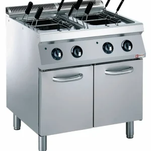 Lage Prijs Pastakoker RVS Elektrisch - 2x 24,5 Liter - 400V/12kW - 800x700x850/920(h)mm