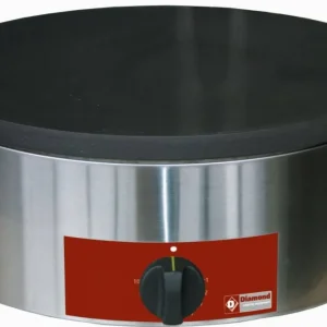 Gaspannekoekplaat hoog rendement, Ø 400 mm "geëmailleerd" - 400x400x(h)200mm Nieuw