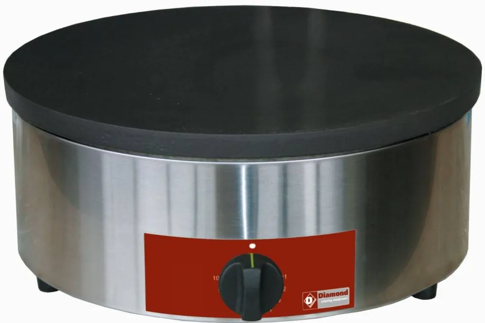 Gaspannekoekplaat hoog rendement, Ø 400 mm "geëmailleerd" - 400x400x(h)200mm Nieuw