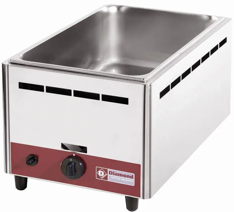 Koop Vandaag Bain Marie - Op Gas - 1/1 GN - Tafelmodel - 365X575X(H)305mm