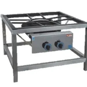 Gasbrander Paella RVS - Ø450mm - 27,2kW - 800x900x(h)550mm Gratis Retour