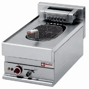 Elektrische friteuse 1 kuip van 10 liter -Top- - 400x650x(h)280/380mm Laatste Versie