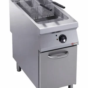 Friteuse - Elektrisch - 23 Liter - Buitenkant Branders - op Kast - 400x900x(h)850/920mm Op = Op
