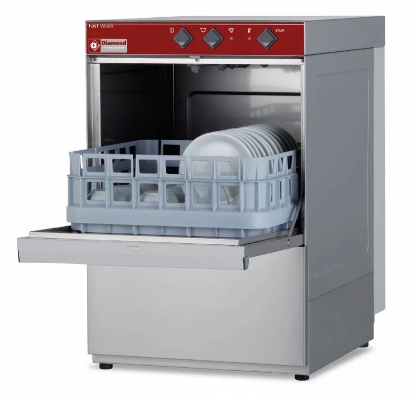 Glazenspoelmachine - 40x40cm - 43x53x(h)66cm - Cyclus 150 sec - Made in Italy Premium