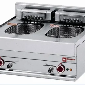 Actieprijs Elektrische friteuse 2 kuipen 10 liter -Top- - 700x650x(h)280/380mm