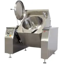 Express Levering Elektrische kantelbare kookketel - met mengkraan 300 Liter - indirecte verwarming - 1670x1550x(H)1500mm