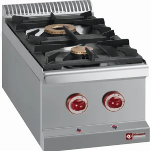 Gasfornuis 2 branders - Top- - 400x700x(h)250/320mm Bestel Nu
