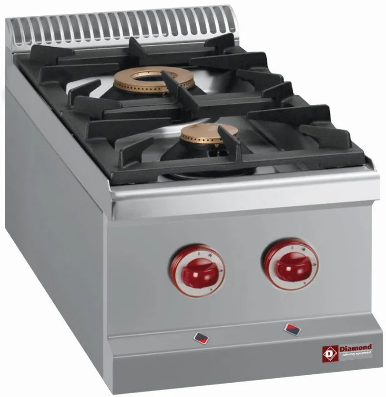 Gasfornuis 2 branders - Top- - 400x700x(h)250/320mm Bestel Nu