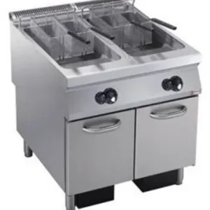 Must-Have Gasfriteuse - 2 x 23 Liter - Buitenkant Branders - op Kast - 800x900x(h)850/920mm