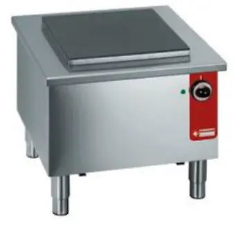 Elektrische Brander RVS - Gietijzeren Plaat 40x40cm - 580x580x(h)520mm Veilige Betaling