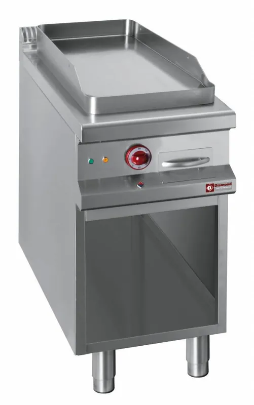 Direct Verzonden Elektrische vlakke bakplaat module 1/2, op open kast - 400x900x(h)850/920mm