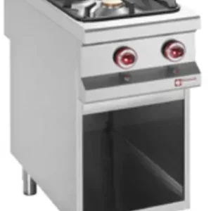 Speciale Aanbieding Gasfornuis met 2 branders, open kast - 400x900x(h)850/920mm
