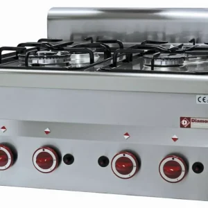 Hoge Kwaliteit Tafelmodel gasfornuis - 4 branders - 3,3kw + 3,6kw - 600x600x(h)280mm