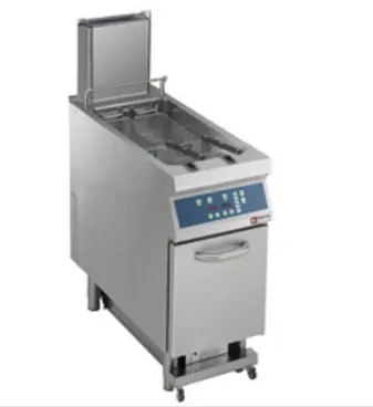 Snelle Levering Friteuse Gas - 23L - 25kW - Digitaal - Automatische Olie Zuivering - 400x900x(h)850/920mm
