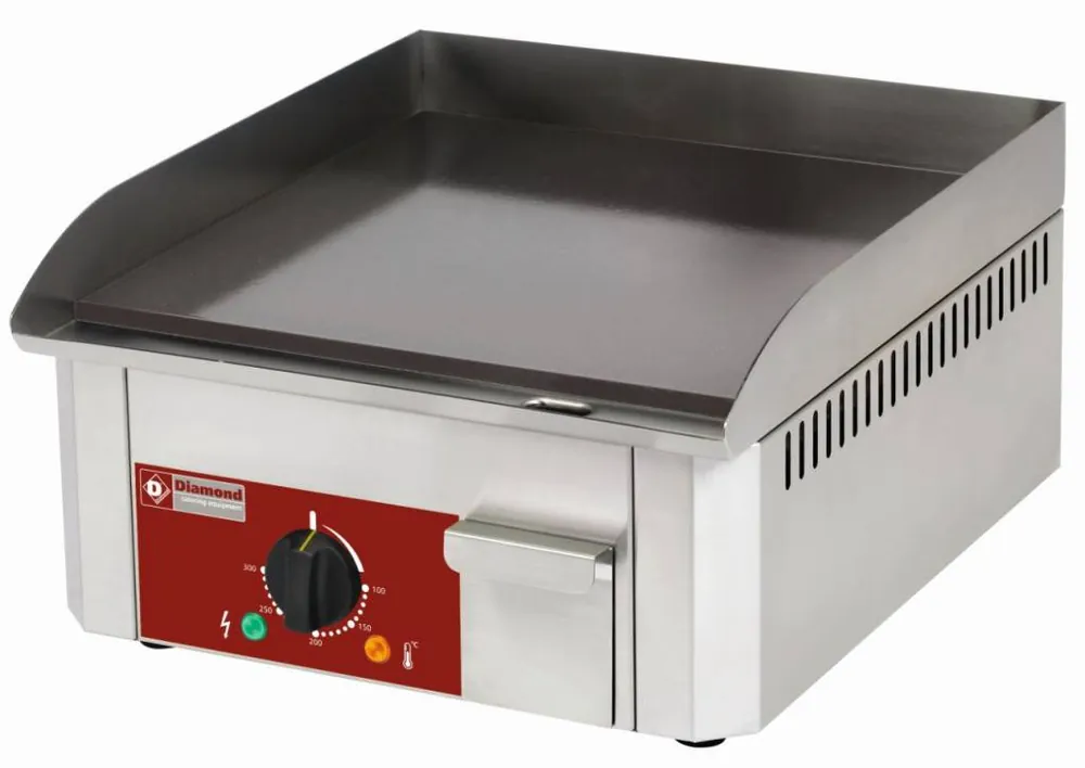 Bakplaat geëmailleerd elektrisch - Glad - 40x45x(h)19cm - 3kW Koopje