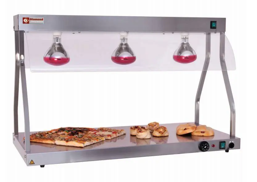 Infrarood Warmtebrug - 3 x 250W Lamp - 1030 mm - 1,5 kW - 3 x 1/1GN Seizoensaanbieding