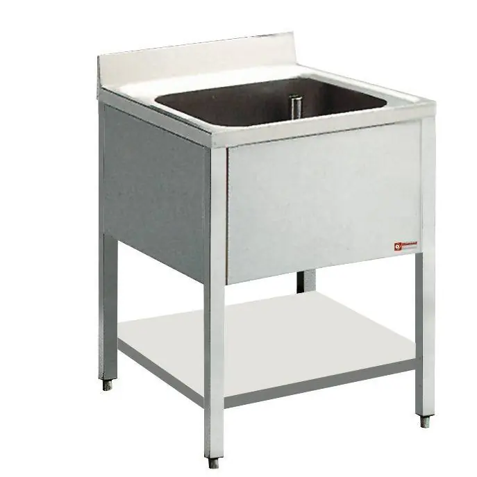 Laatste Kans Spoeltafel Roestvrij Staal - 1 Bak - 700x700x900(h)