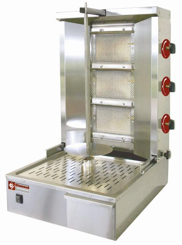Laatste Versie Kebab spit grill gas 35 kg