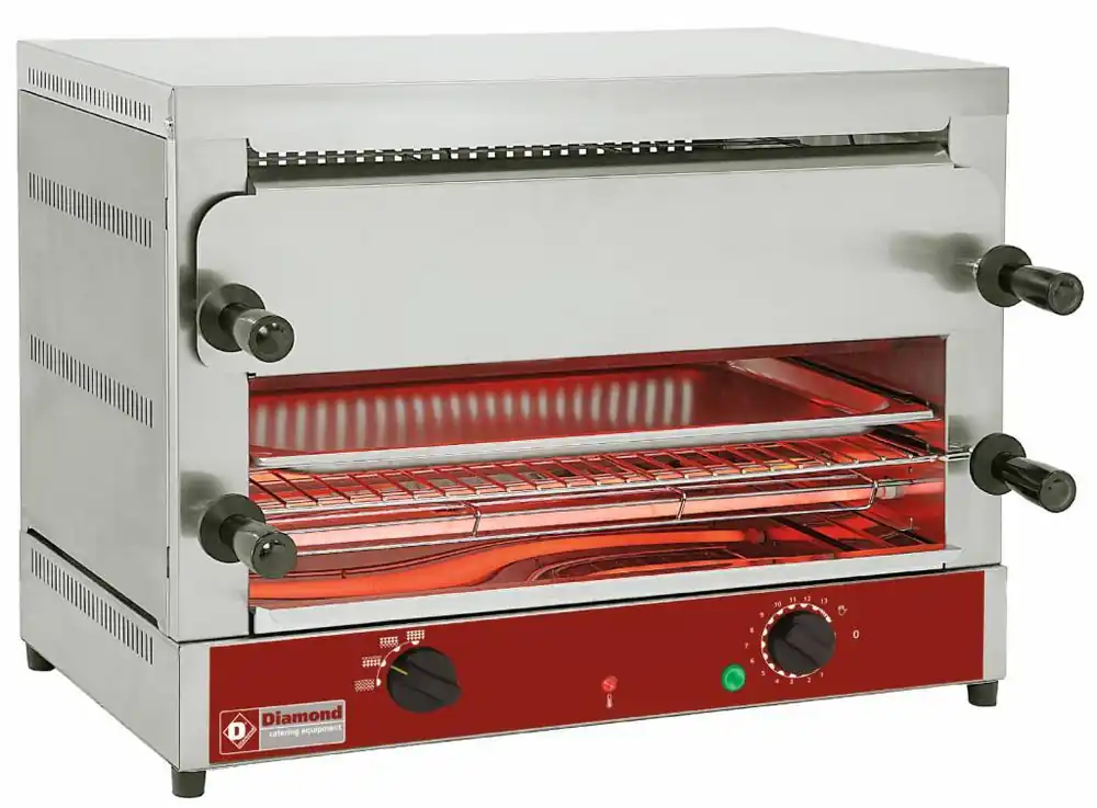 Salamander - 2 Roosters - met Tijdschakelaar - 64x38x(h)47.5cm - 4KW Gereduceerde Prijs