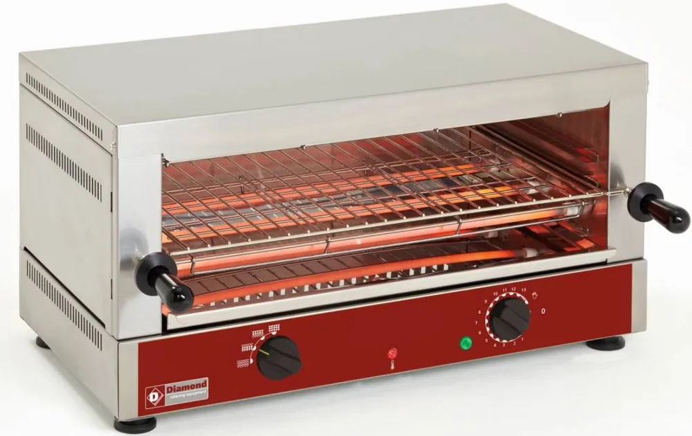 Premium Salamander - 1 Rooster - met Tijdschakelaar - 64x38x(h)33cm - 2.7KW