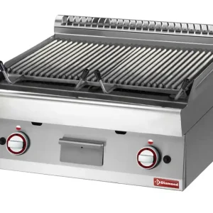 Nieuw Lavasteengrill Gas RVS - Dubbelzijdige Grillplaat - 800x700x280(h)mm