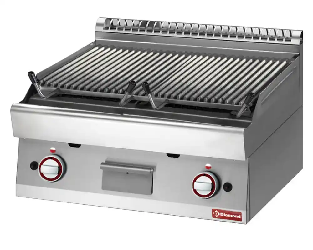 Nieuw Lavasteengrill Gas RVS - Dubbelzijdige Grillplaat - 800x700x280(h)mm
