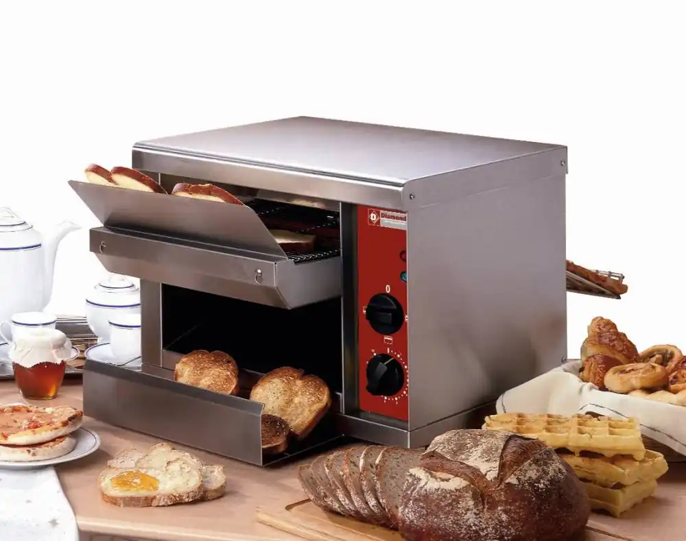 Goedkoop Doorlooptoaster 540 per uur - 2 warmte elementen - 45x53x(H)34,5cm - 2300W