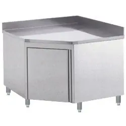 Uitverkoop Muurhoekkast met klapdeur 1000x1000x900 (h) spatrand