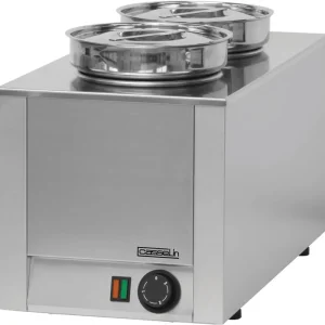 Uitverkoop Hot Pot - Dubbel Bain Marie - RVS - 4,5 Liter - 300x600x(H)350mm