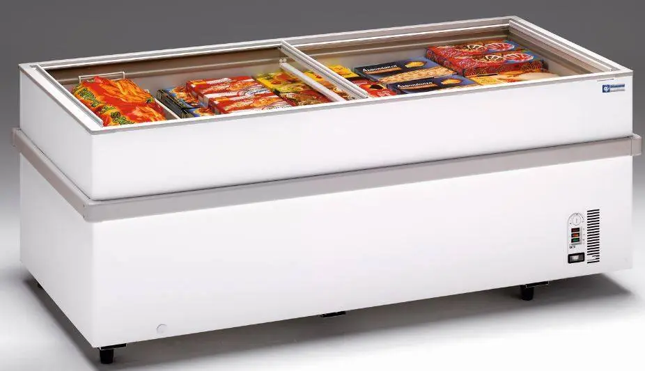 Express Levering Vrieskist - Schuif Deksel Glas - -15° tot -23° - 155x96x(h)78cm
