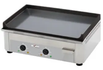 Elektrische Bakplaat - Geëmailleerde Plaat 600x400mm - 2 Zones - 600x475x230(h)mm Uitverkoop