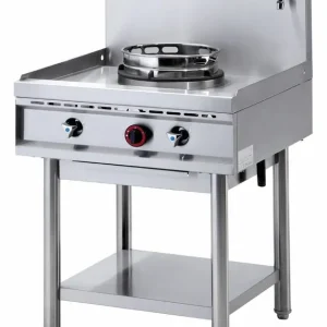 Rechtstreeks Van De Fabrikant Gas Wok Fornuis 1 brander met Watergordijn - 1 x 15KW