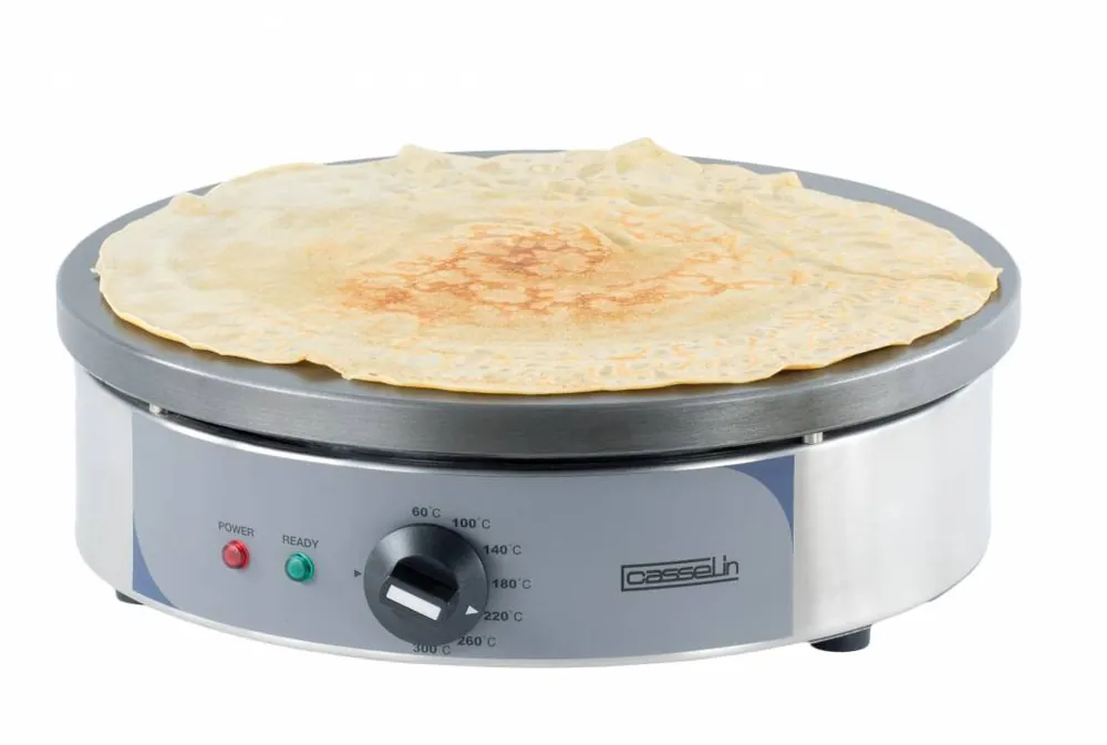 Gecertificeerd Crèpes Bakplaat RVS Rond - Elektrisch - Ø350mm