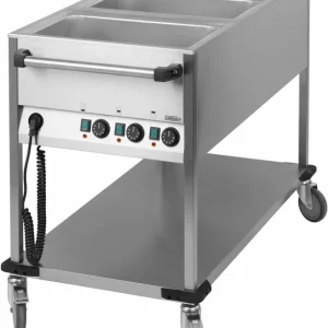 Shop Nu Bain Marie Transportwagen 3xGN1/1 - 1250x700x(H)900mm