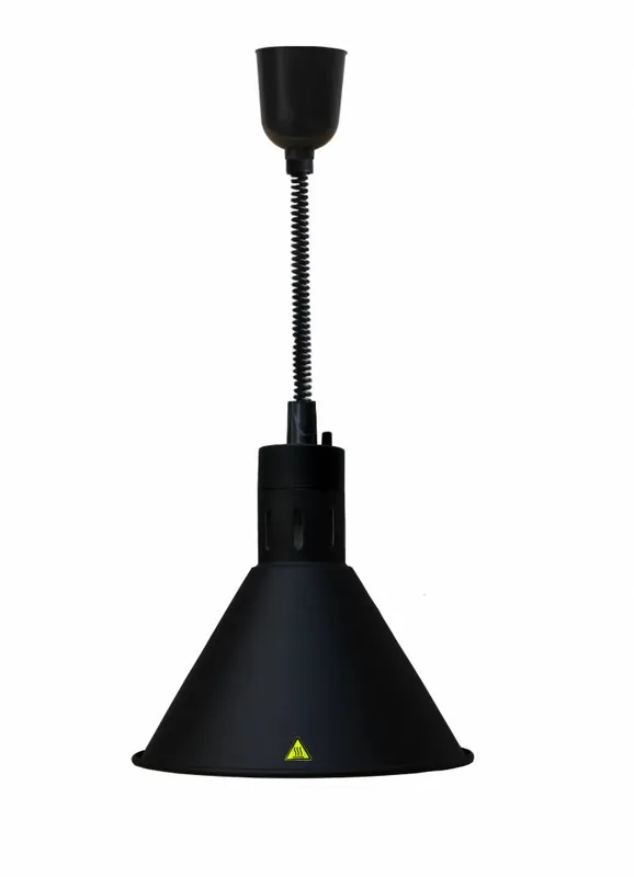 Warmhoudlamp Zwart - Verstelbaar Snoer - Ø275x(H)600/800mm Voordeelprijs