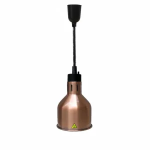 Warmhoudlamp Brons - Verstelbaar Snoer - Ø175x(H)600/1800mm Direct Verzonden