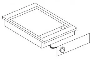 Elektrische Bakplaat - Drop In - Glad - 3,9 kW - 425x600x(H)181mm Hoge Kwaliteit