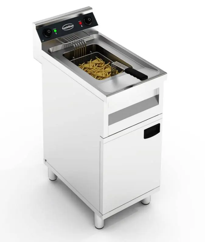 Hete Deal Elektrische Friteuse - Met Onderstel - 12 Liter - 6 kW - 400x700x(H)850mm