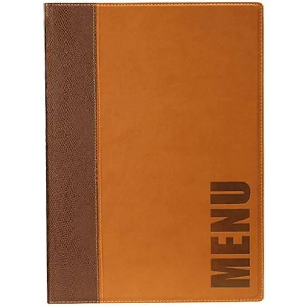 Lage Kosten Horeca Menukaart Trendy - Bruin A4