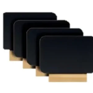 Populair Tafelkrijtbord Silhouet - 75x90x20mm - 4 Stuks