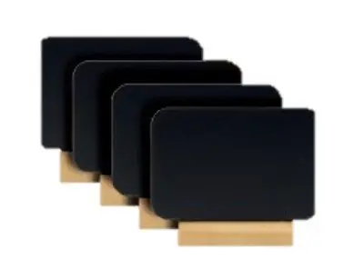 Populair Tafelkrijtbord Silhouet - 75x90x20mm - 4 Stuks