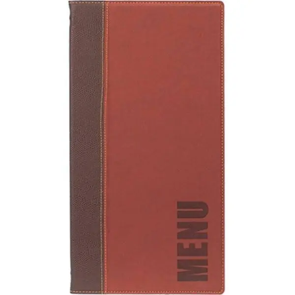 Finale Uitverkoop Menukaart Trendy Wijnrood - LONG - 18x36cm