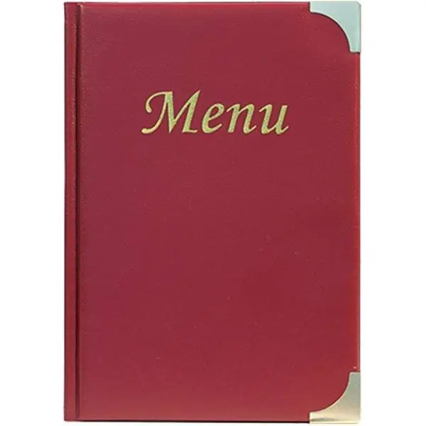 Menukaart Basic - Wijnrood Gratis Retour