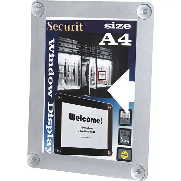 Shop Nu Raam poster display Grijs A4